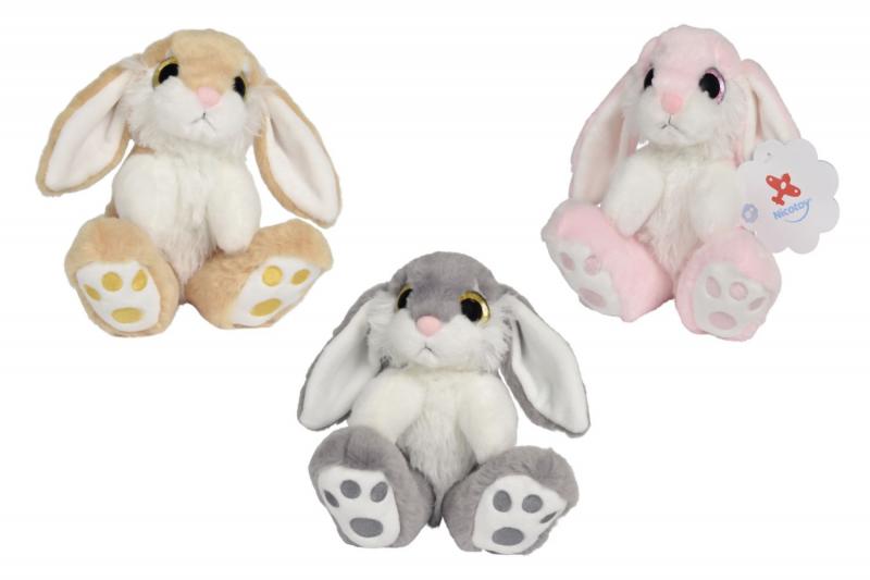 Králíček plyšový sedící 17 cm, 3 druhy